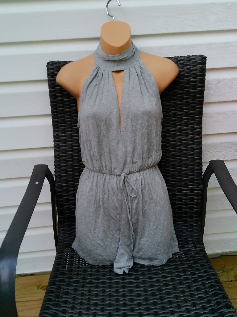 Gray Romper Size Med Good Condition